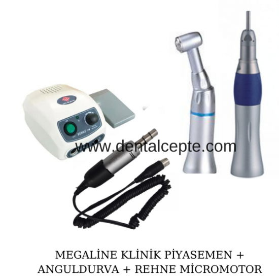 REHNE 35 Bin Devir Micromotor + Anguldurva+Piyasemen Set